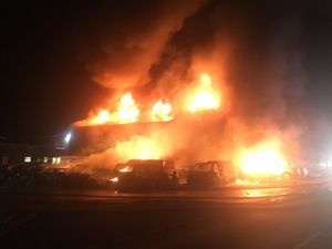 Supporting image for story: Staffordshire business devastated by fire started by burning cardboard 