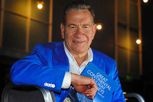 Michael Portillo before his show at Wulfrun Hall, Wolverhampton