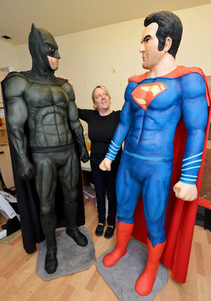 The superheroes dwarf Rose