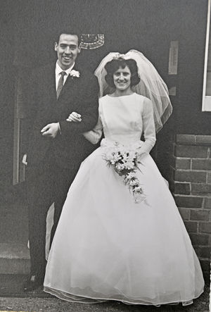 The couple were married at St Theresa's Church in Wolverhampton