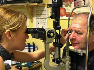 Supporting image for story: Shropshire councillor thanks optician for advice that saved his sight