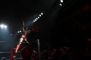 Wrestling at The Hanger. Credit: Oli Sandler