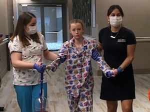 Supporting image for story: Burntwood girl receives 'best Christmas present ever' after surgery to fix spine