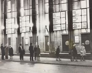 May 7, 1970: 'Not many people turned up at the Civic Hall, Wolverhampton, to see the new illuminated results board  for the local elections at last night's count.'