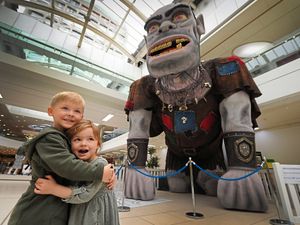 Supporting image for story: It’s giant Norman: BFG entertains youngsters in Wolverhampton