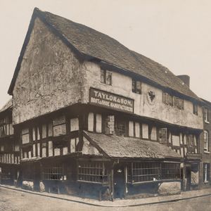 Llwyd Mansion in 1875 after first conversion into a shop