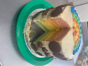 Finchfield Nursery worker Anne Myers created this rainbow cake to reward staff working caring for children of key workers