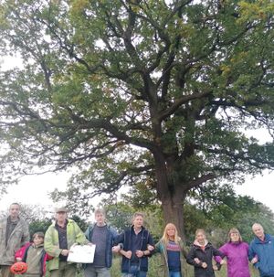 A group of concerned residents walked sections of the proposed relief road route.