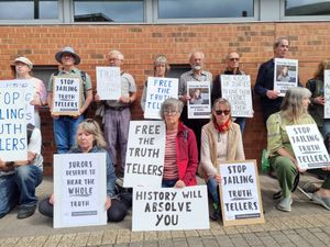 Supporting image for story: Shropshire activists in silent protest for jailed Just Stop Oil protest on the M25