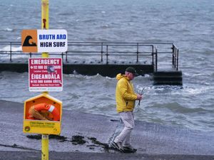 Supporting image for story: Storm Darragh: Almost 400,000 without power in Irish Republic