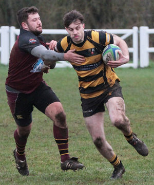 Action from Hornets’ Midlands 3 West (North) victory against Willenhall   Pic: John Cutts