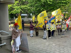 Supporting image for story: Three men charged with killing Sikh activist in Canada appear in court