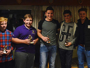 Supporting image for story: Joe Clarke dishes out awards to juniors