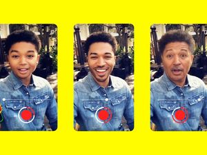 Supporting image for story: Snapchat adds age-transforming slider feature