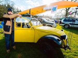 Supporting image for story: Motor enthusiasts flock to Weston Park event despite bad weather - in pictures