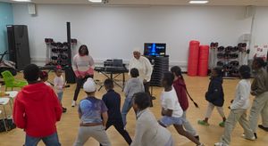 The group during rehearsals!