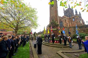 The cenotaph in Wolverhampton will be the setting for a service