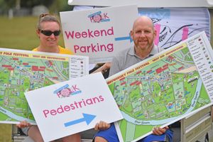 Kerry Maguire and Phil Harrison ahead of the Shrewsbury Folk Festival, which takes place this weekend at the West Mid Showground