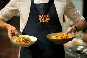 A three-course menu was served using surplus items and seasonal produce.