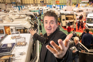 Shane Richie at the Caravan, Camping and Motorhome Show in Birmingham