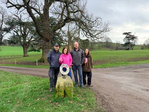Sid and Beth Heath from Shropshire Festivals who are organising the event, with Ian and Clare Mainwaring from the Oteley Estate, where the event is taking place.