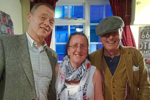 Dawn Williams with members of UB40