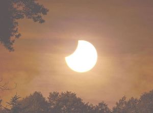 Supporting image for story: How today's partial solar eclipse could be visible in parts of Shropshire