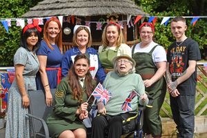 Hampton Court Care Home in Bilston marked 80 years since VE Day with a street party celebrations. Singer and BGT finalist Pippa Longhorn sang some old classics for the residents. 