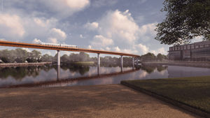 An artist's impression of the new people mover that is planned to run between Solihull and Birmingham Airport