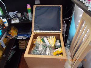 A haul of cigarettes which had been concealed inside a stool