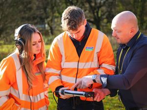 Severn Trent apprentices learning on the job