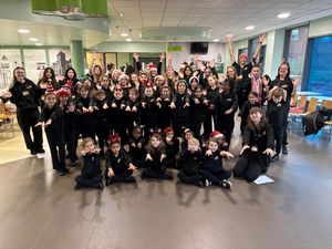 Supporting image for story: Performing arts school brings Christmas cheer to Walsall Manor Hospital as 49 children star in festive performances