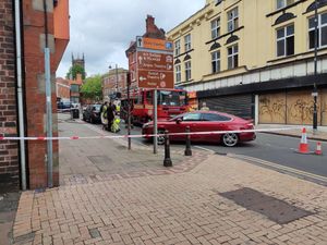 Supporting image for story: Firefighters tackle blaze at three-storey building in Wolverhampton city centre