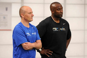 Express & Star Sports reporter Tim Nash and Former Birmingham City player Michael Johnson