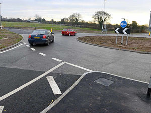 Supporting image for story: New roundabout built on Market Drayton road ahead of 160 homes