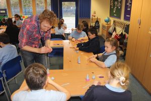 Students were treated to a workshop