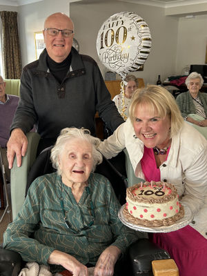 Irene Wilkinson celebrated her 100th birthday with family and friends.