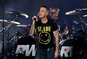 Robbie Williams wows the crowd at The Halls, Wolverhampton. Photo: Tim Thursfield