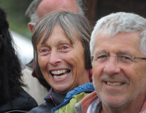 Di Carrington and husband, Brian, thrilled with their welcome home.
