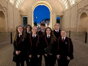 Supporting image for story: Brownhills choir honoured to perform at Menin Gate ceremony on music tour to Belgium