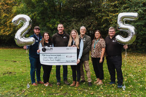 As part of its 25th anniversary celebrations, LLM Farm Vets has raised £8,400 for local charities Severn Hospice, Shropshire Rural Support and The Farming Community Network.