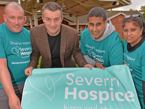 Supporting image for story: Three walkers backed by boxer Richie Woodhall plan to trek 50-mile trail in one day for hospice