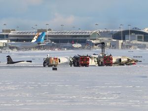 The aircraft on the tarmac