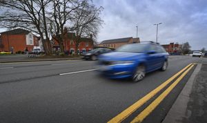 Stourbridge Ring Road, which boy racers are treating like a race track at night.