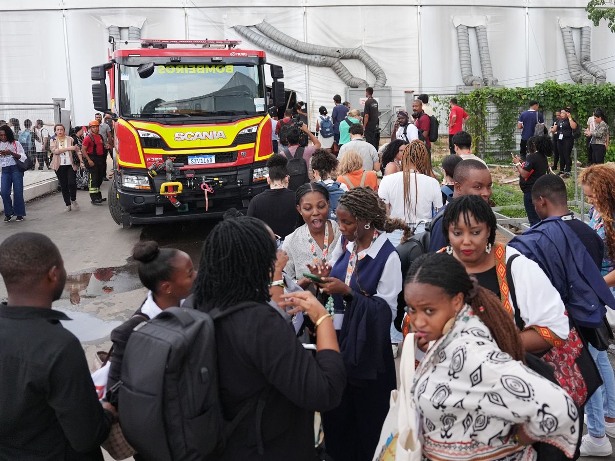 Fire disrupts Cop30 forcing evacuations as negotiators reach critical final days