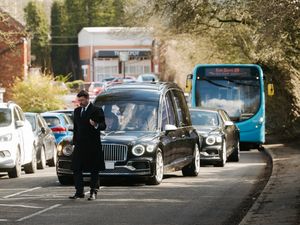 An Arriva bus followed Ken Davies on his final journey. Picture: Jamie Ricketts