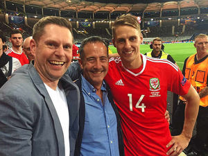 Supporting image for story: Euro 2016: Dave Edwards among Shropshire trio jumping for joy over Wales win
