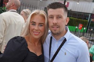 Grace Davenport and Luke Davenport from the brewery at the opening