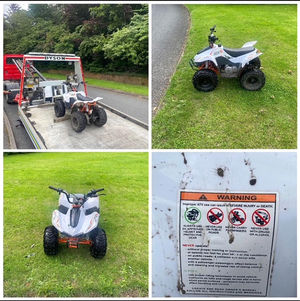 One of the bikes seized by officers