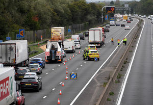 Traffic has since been released following the incident, however road speeds have been reduced to 40mph
